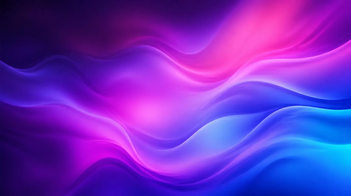 Dégradé abstrait fluide aux nuances pourpres, magenta et bleu électrique